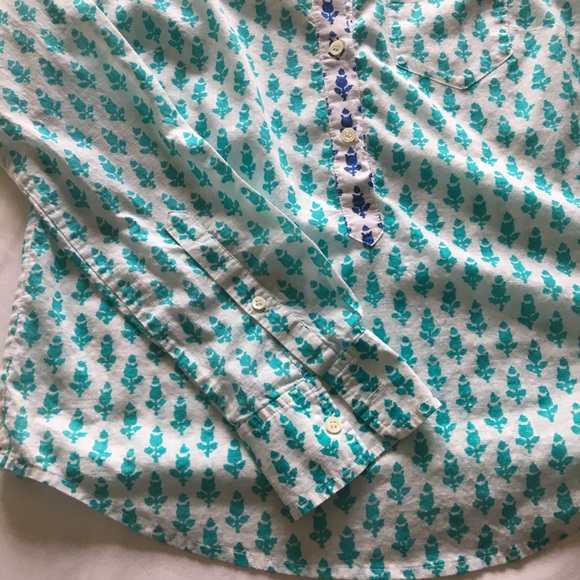 J Crew Long Sleeve Popover Size 2 - Picture 6 of 7